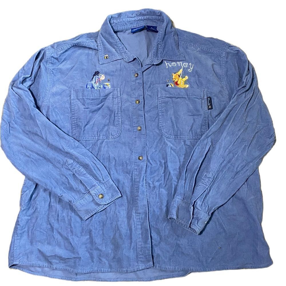 Vintage Pooh and Eeyore Honey Button Down Shirt